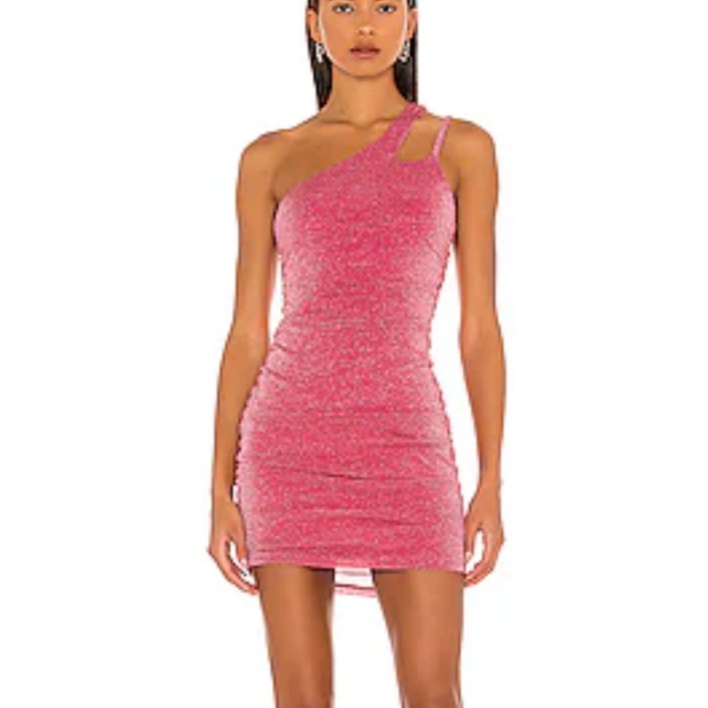 Superdown Sparkling Pink Mini Dress
